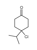 4-chloro-4-isopropylcyclohexanone Structure