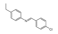 1-(4-chlorophenyl)-N-(4-ethylphenyl)methanimine结构式