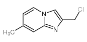 2-氯甲基-7-甲基咪唑并[1,2-a]吡啶结构式