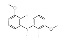 bis(2-iodo-3-methoxyphenyl)methylamine结构式