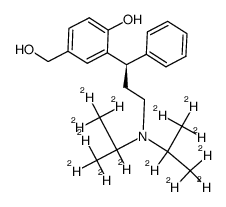 (R)-2-(3-(di(isopropyl-d7)amino)-1-phenylpropyl)-4-(hydroxymethyl)phenol结构式