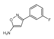 3-(3-氟苯基)-5-氨基异噁唑结构式