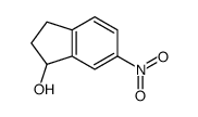 6-nitro-2,3-dihydro-1H-inden-1-ol结构式