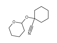 1-tetrahydropyran-2-yloxy-cyclohexanecarbonitrile结构式