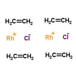 Ethene, rhodium(1+) salt, hydrochloride (2:1:1) structure