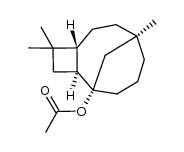 (1S,2S,5R,8R)-4,4,8-trimethyltricyclo[6.3.1.0(2,5)]dodecanyl acetate结构式