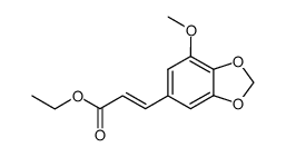 (E)-ethyl 3-(7-methoxybenzo[d][1,3]dioxol-5-yl)acrylate Structure