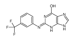 N(2)-(3-trifluoromethylphenyl)guanine Structure