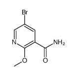 5-溴-2-甲氧基烟酰胺结构式