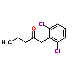 1-(2,6-Dichlorophenyl)-2-pentanone Structure