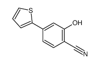 2-hydroxy-4-thiophen-2-ylbenzonitrile结构式