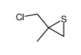 2-methyl-2-(chloromethyl)thiirane结构式