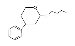 2-n-butoxy-4-phenyltetrahydropyran结构式