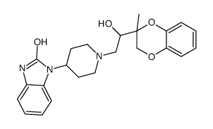3-[1-[2-hydroxy-2-(3-methyl-2H-1,4-benzodioxin-3-yl)ethyl]piperidin-4-yl]-1H-benzimidazol-2-one Structure