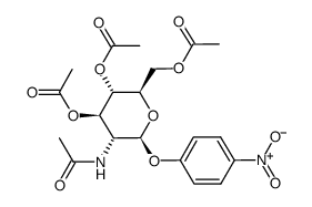 [(2R,3S,4R,5R,6S)-5-acetamido-3,4-diacetyloxy-6-(4-nitrophenoxy)oxan-2-yl]methyl acetate Structure