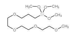 (甲氧基三乙二醇醚基丙基)三甲氧基硅烷结构式