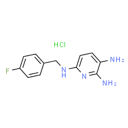 N6-(4-fluorobenzyl)pyridine-2,3,6-triamine hydrochloride Structure