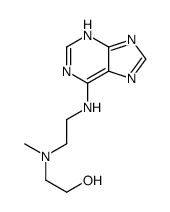 2-[methyl-[2-(7H-purin-6-ylamino)ethyl]amino]ethanol Structure