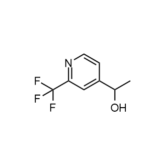 1-(2-(三氟甲基)吡啶-4-基)乙-1-醇结构式