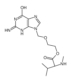 2-[(2-amino-6-oxo-3H-purin-9-yl)methoxy]ethyl (2S)-3-methyl-2-(methylamino)butanoate Structure