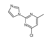 4-氯-2-(1H-咪唑)-6-甲基-嘧啶结构式