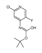 (2-氯-5-氟吡啶-4-基)氨基甲酸叔丁酯结构式