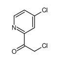 2-chloro-1-(4-chloropyridin-2-yl)ethanone Structure