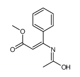 methyl 3-acetamido-3-phenylprop-2-enoate结构式