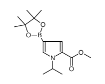 Methyl 1-isopropyl-4-(4,4,5,5-tetramethyl-1,3,2-dioxaborolan-2-yl)-1H-pyrrole-2-carboxylate picture