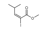 (E)-2-Iodo-4-methyl-2-pentenoic acid, methyl ester Structure