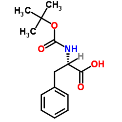 Boc-L-phenylalanine Structure