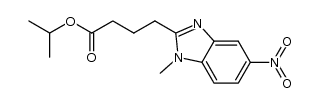isopropyl 4-(1-methyl-5-nitro-1H-benzo[d]imidazol-2-yl)butanoate结构式