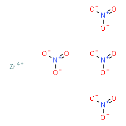 ZIRCONIUMTETRANITRATEPENTAHYDRATE structure