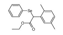 ethyl 2-(2,5-dimethylphenyl)-2-(phenylselanyl)acetate Structure