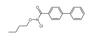 butyl N-chloro-p-phenylbenzohydroxamate Structure