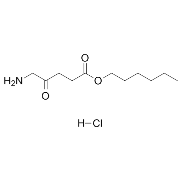 5-氨基酮戊酸己酯盐酸盐结构式