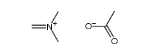N-methyl-N-methylenemethanaminium acetate结构式