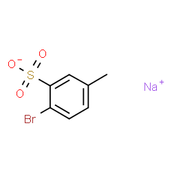 BENZENESULFONIC ACID, 2-BROMO-5-METHYL-, SODIUM SALT structure