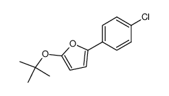 5-(4-chlorophenyl)-2-(1,1-dimethylethoxy)furan结构式