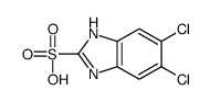 5,6-dichloro-1H-benzimidazole-2-sulfonic acid结构式