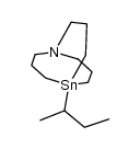 1-aza-5-stanna-5-isobutyl-bicylo{3.3.3}undecane结构式