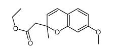 ethyl 2-(7-methoxy-2-methylchromen-2-yl)acetate结构式