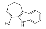 3,4,5,10-tetrahydro-2H-azepino[3,4-b]indol-1-one结构式