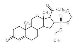 Phosphonic acid,(3,20-dioxopregn-4-en-16-yl)-, diethyl ester (8CI) Structure
