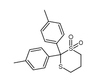2,2-di-(p-methylphenyl)-1,3-dithiane-1,1-dioxide Structure