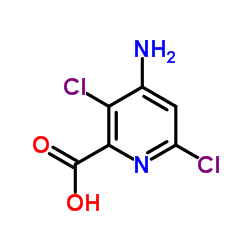 4-氨基-3,6-氯吡啶-2-甲酸结构式