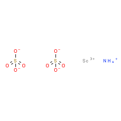 ammonium scandium(3+) disulphate structure
