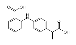 2-[4-(1-carboxyethyl)anilino]benzoic acid Structure