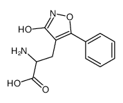 (R)-alpha-Amino-2,3-dihydro-3-oxo-5-phenyl-4-isoxazolepropanoic acid Structure