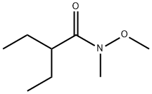 2-乙基-N-甲氧基-N-甲基丁酰胺结构式